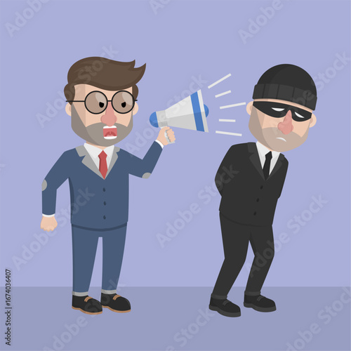 Business man with beard as Arabic business man vector illustration design