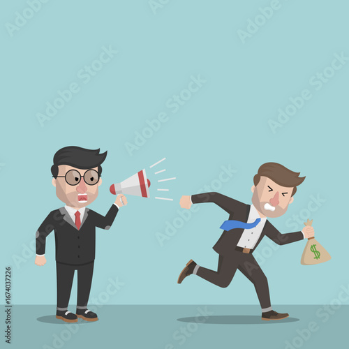 Business man with beard as Arabic business man vector illustration design