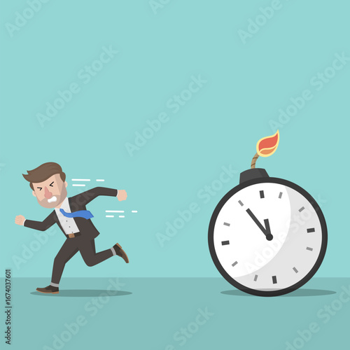 Business man with beard as Arabic business man vector illustration design