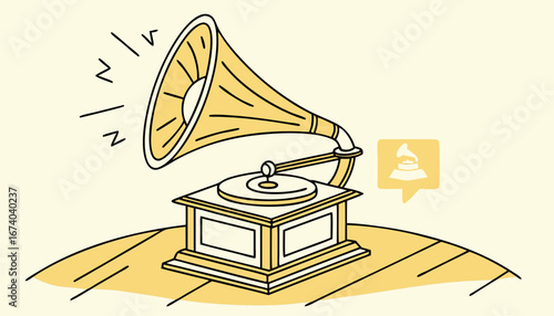 Youtube Golden play button in standing shap