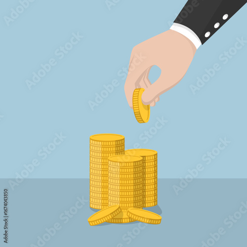 Business man with beard as Arabic business man vector illustration design