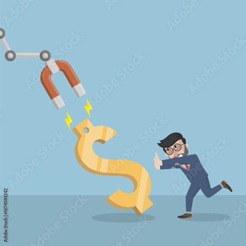 Business man with beard as Arabic business man vector illustration design