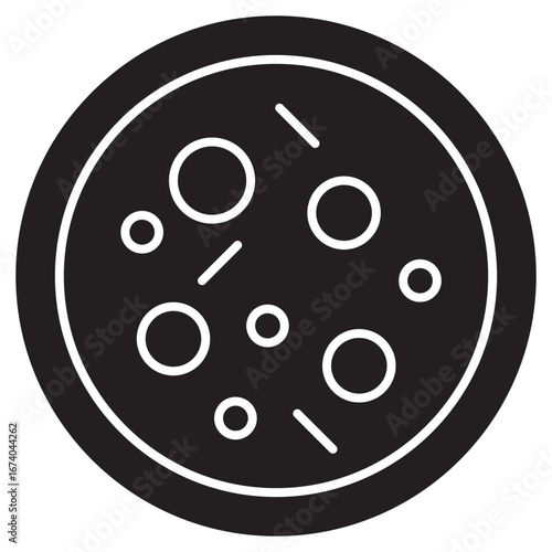 Petri Dish Icon, Culture Petri Dish Icon, Microbiology Petri Dish Icon, Science Experiment Petri Dish Icon, Medical Petri Dish Icon, Research Petri Dish Icon, vector
