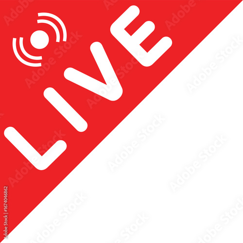 라이브 방송 속보 라디오 일러스트 Live broadcast breaking news radio Pictogram Illustration
