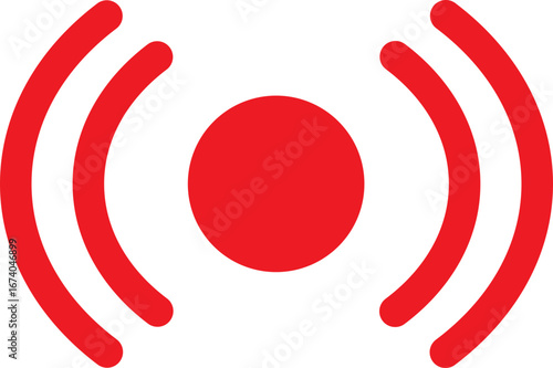 라이브 방송 속보 라디오 일러스트 Live broadcast breaking news radio Pictogram Illustration