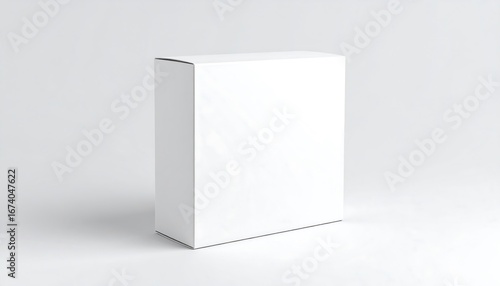 Blank white box on a plain background