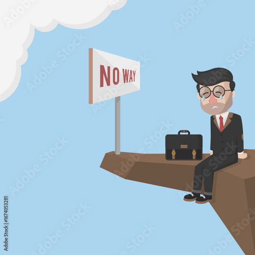 Business man with beard as Arabic business man vector illustration design