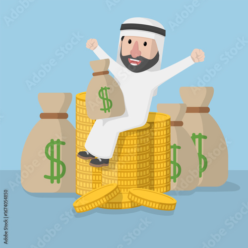 Business Man concept for advertising design with vector illustration Design