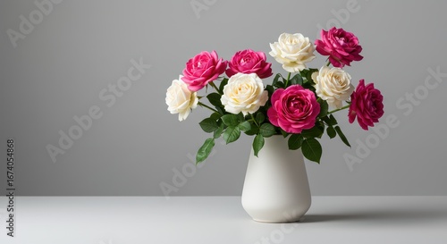 Wallpaper Mural "Beautiful Mixed Floral Arrangement in Elegant Vase" Torontodigital.ca