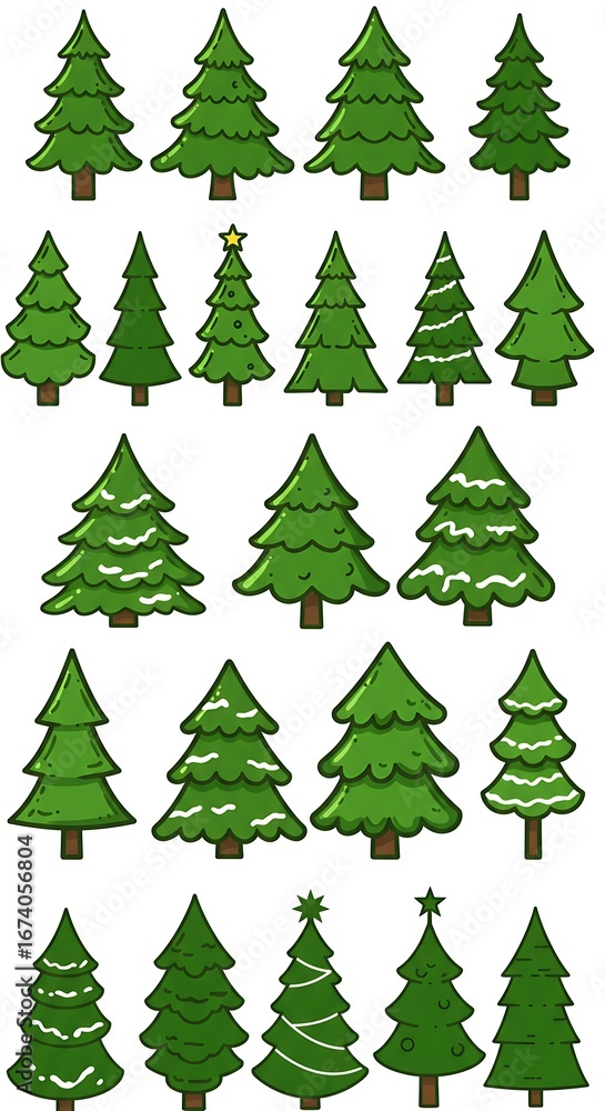 Obraz premium Evergreen Variations