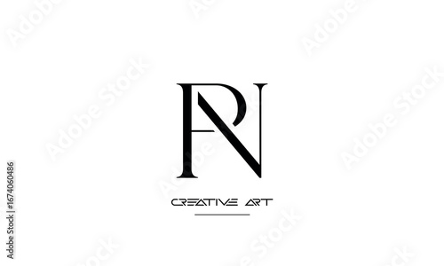 NP, PN, N, P abstract letters logo monogram
