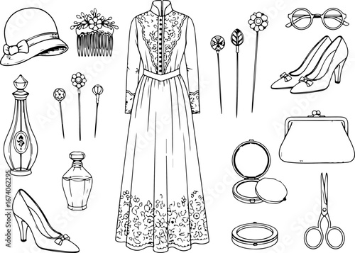Vintage Women’s Fashion Accessories Collection