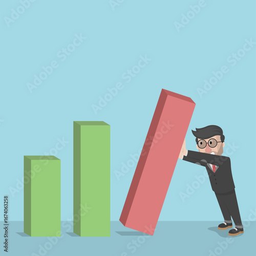 Business Man concept for advertising design with vector illustration Design