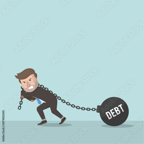Business Man concept for advertising design with vector illustration Design