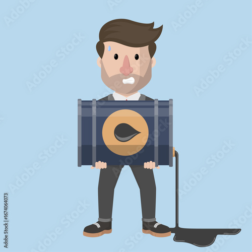 Business Man concept for advertising design with vector illustration Design