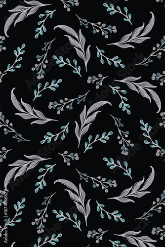 abstract vector design, leaf pattern