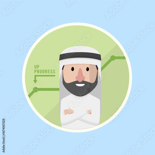 Business Man concept for advertising design with vector illustration Design