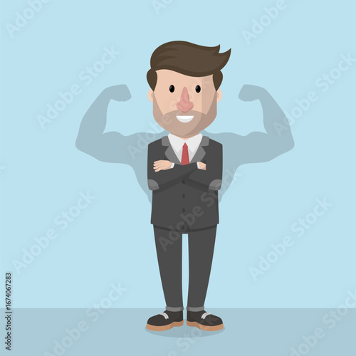Business Man concept for advertising design with vector illustration Design