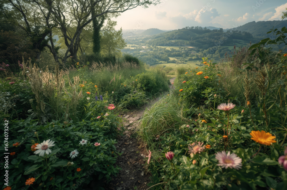 Fototapeta premium meadow with flowers