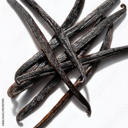 Vanilla ingredients photography