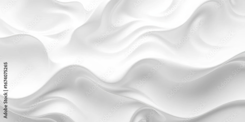Fototapeta premium Abstract wavy white texture, undulating lines, flowing pattern, lines, design