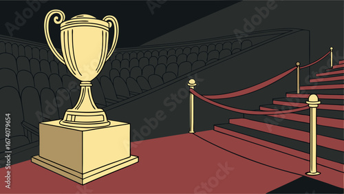 Award ceremony illustration.