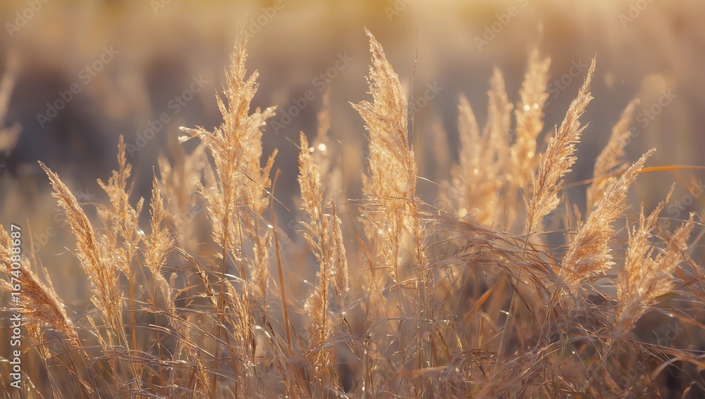 Fototapeta premium Art abstract natural background; summer sunny meadow