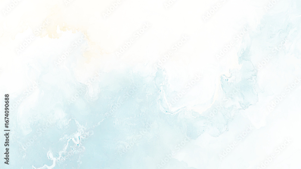 Fototapeta premium Blue wall background texture, watercolor background concept abstract cloudy sky,grungy effect sky-blue shades watercolor