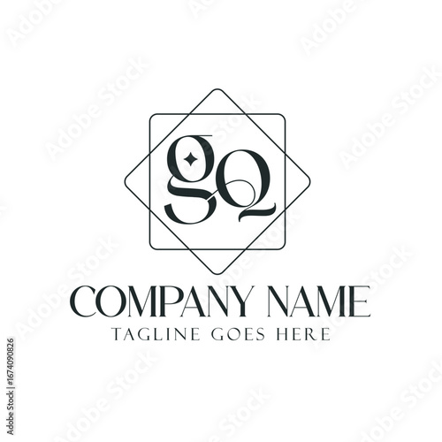 Letter GQ or QG Creative Luxury Vector Logo Design for Jewelry, Boutique, and Business