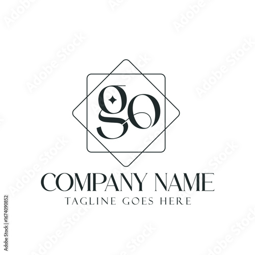 Letter GO or OG Creative Luxury Vector Logo Design for Jewelry, Boutique, and Business