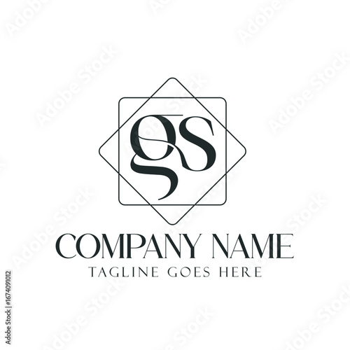 Letter GS or SG Creative Luxury Vector Logo Design for Jewelry, Boutique, and Business