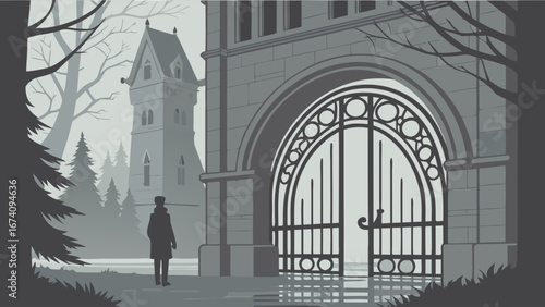 Misty Estate Entrance.