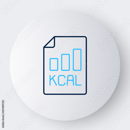 Line Diet plan icon isolated on isolated on white background. Concept of fitness marathon, proper nutrition, healthy food, beautiful body, vegetables, slimming. Colorful outline concept. Vector