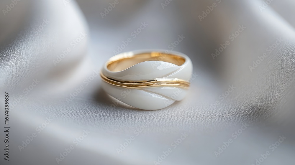 wedding rings on the table