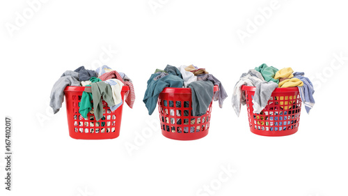 Laundry basket on transparent background png