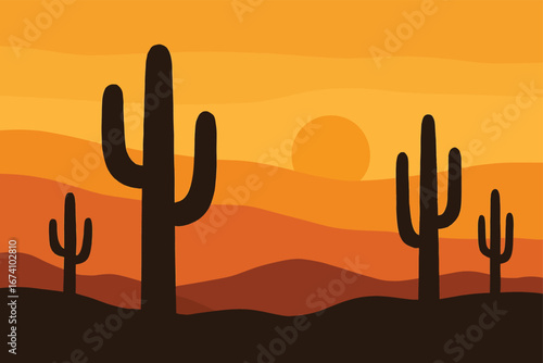 desert cactus in the desert