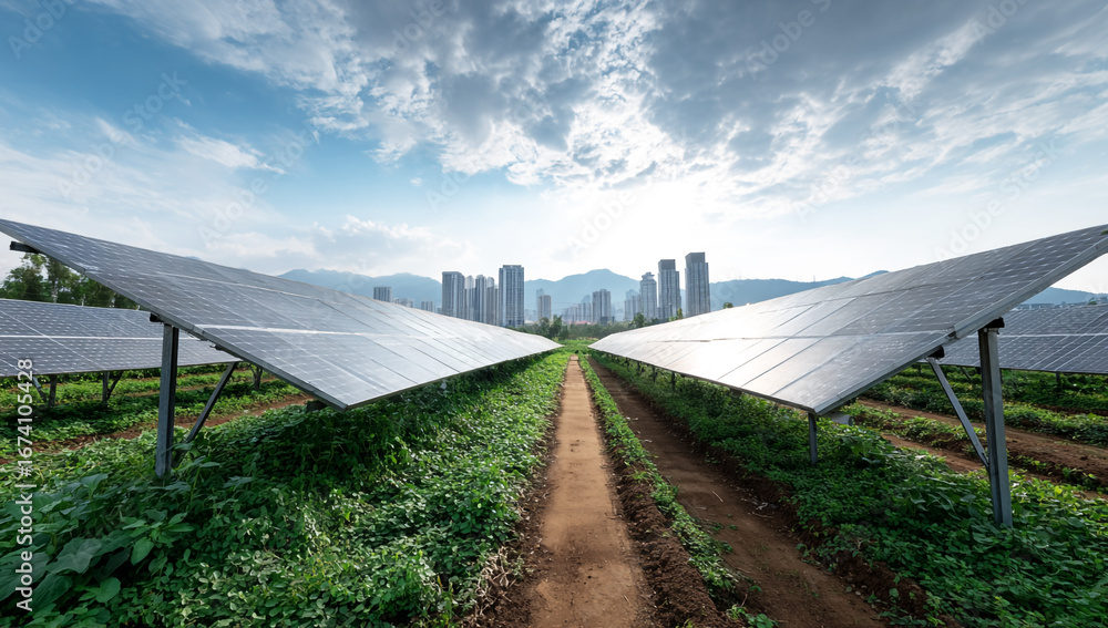 Obraz premium solar power plant