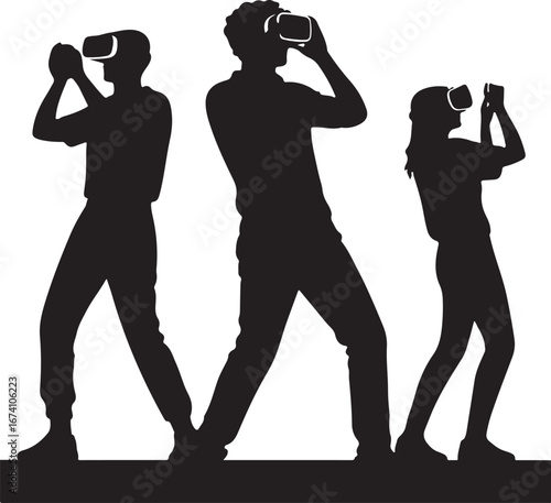 Virtual Reality Silhouettes, Trending tech, very few silhouette sets in stock