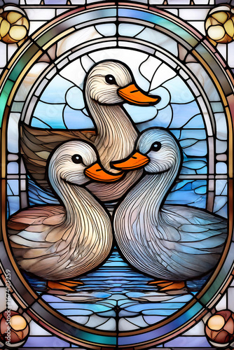 Animal estilo vitral 