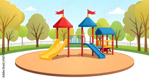 playground in the park icon, park playground vector, kids playground icon, swing set icon, slide and swings symbol, outdoor play area icon, children park equipment, recreation park icon, playground si