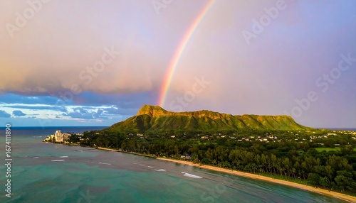 Rainbow over Diamond Head
