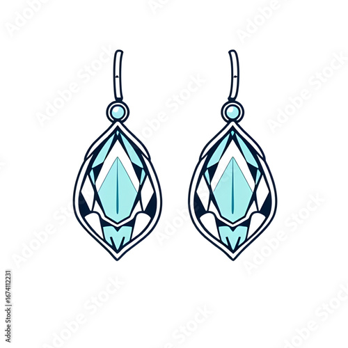 luxury earrings icon, stud earrings with diamonds, gold earrings vector, silver earrings icon, bridal earrings illustration, precious stone earrings, fashion earrings icon, elegant earrings vector, di