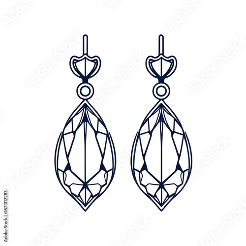 earrings with diamonds icon, diamond earrings vector, jewelry icon, gemstone earrings illustration, luxury earrings icon, stud earrings with diamonds, gold earrings vector, silver earrings icon, brida