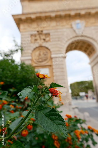 arc de triomphe in montpellier france