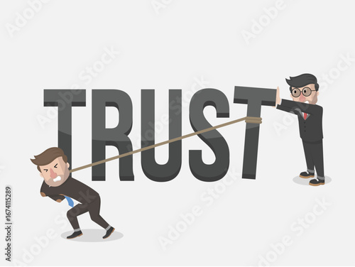 Business man concept words with vextor illustration