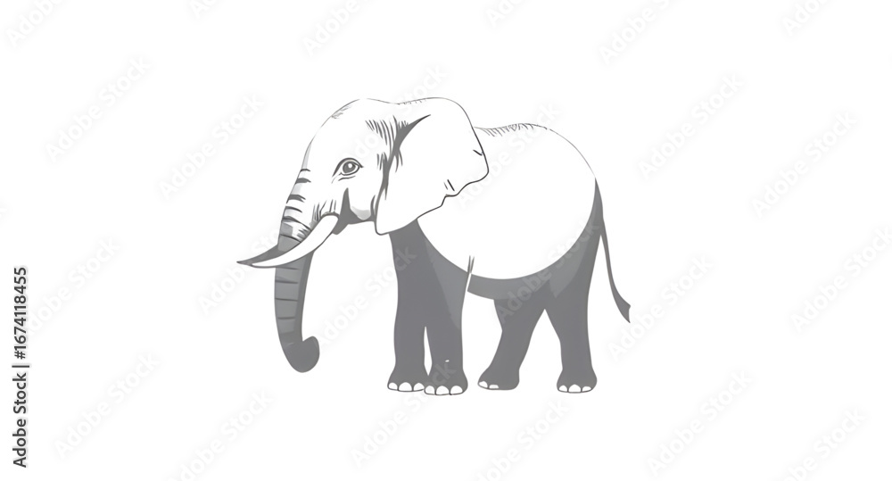 Fototapeta premium elephant shadow, elephant design vector, elephant wild icon, elephant cultural silhouette, elephant decorative silhouette, elephant shape icon, elephant side view silhouette, elephant black shape, ele