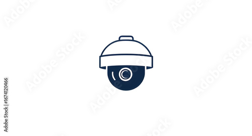 CCTV icon isolated, camera on white background, CCTV camera vector, dome camera vector, CCTV flat design, security cam icon, wall mounted CCTV, CCTV surveillance vector, security camera symbol, modern