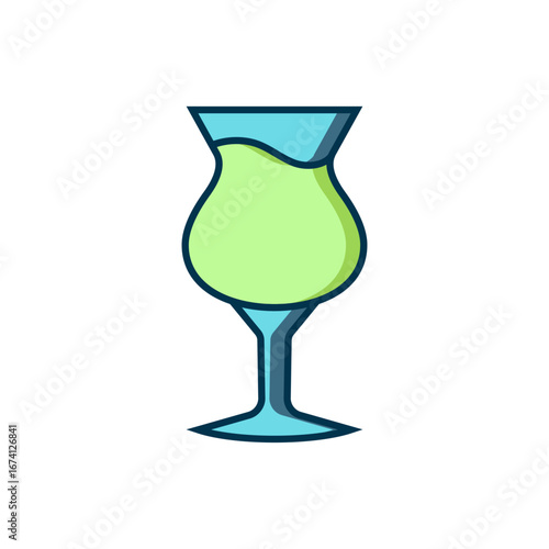 Filled outline Glass of beer icon isolated on white background. Flat filled outline style with shadow. Vector