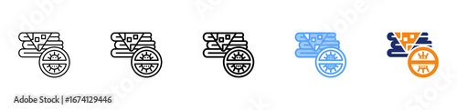 Antibacterial Fabric Icon DifferentB5 Style Outline Collection Set 
