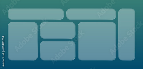 vector text box for any text with box with glass design